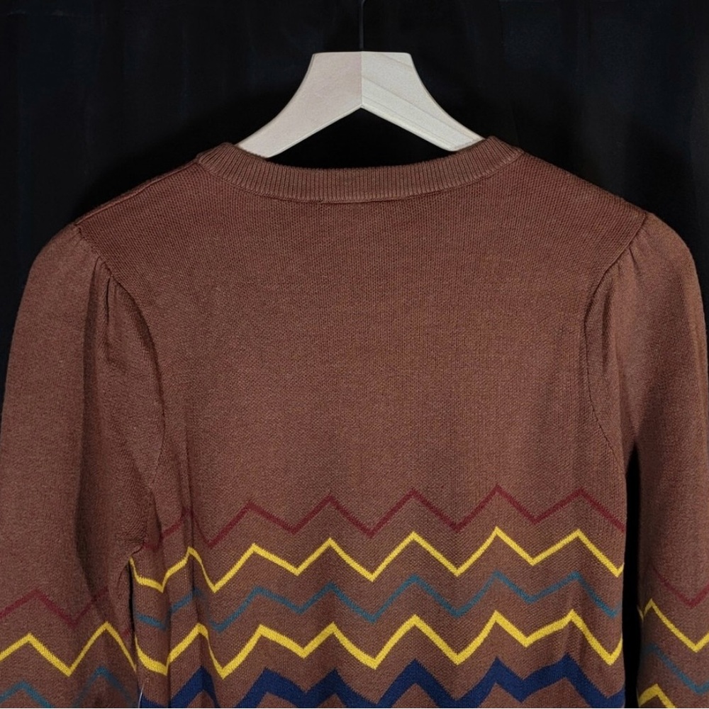 ModCloth Chevron Knit Sweater - Picture 4 of 8
